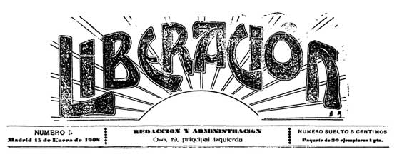 journal "Liberación" de 1908