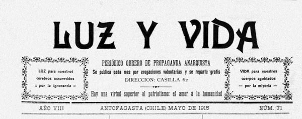 journal "Luz y Vida" n71 de 1915