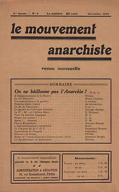 revue le mouvement anarchiste