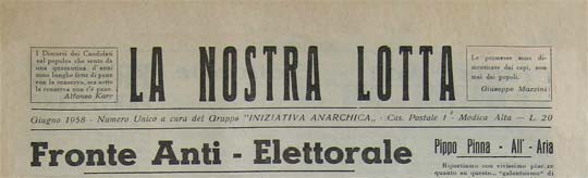 journal "Nostra lotta"