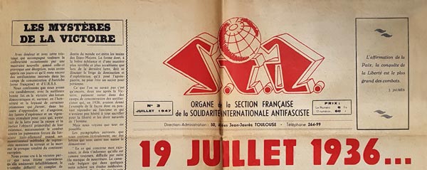 journal "SIA" n&deg;3 de juillet 1947