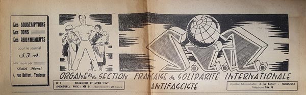 journal "SIA" n&deg;1 du 27 avril 1947