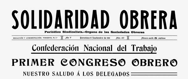 journal Solidaridad n°83 de 1911