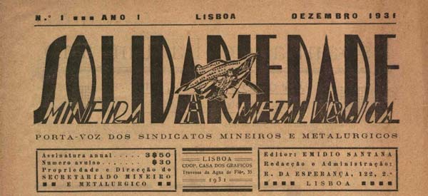 journal Solidariedade N1 de 1931