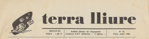 journal "Terra Lliure" de 1982