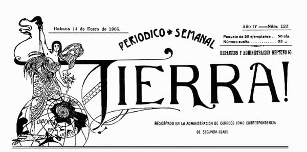 journal"Tierra !"en 1905