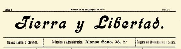 journal "Tierra y Libertad" 1904