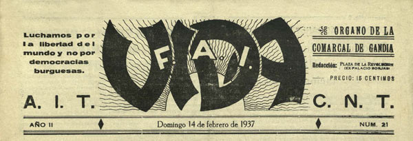 journal "Vida" du 14 février 1937