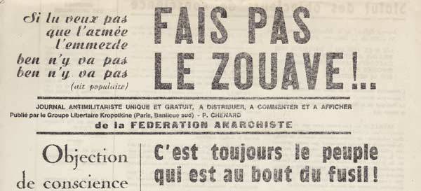 journal "Fais pas le Zouave !"